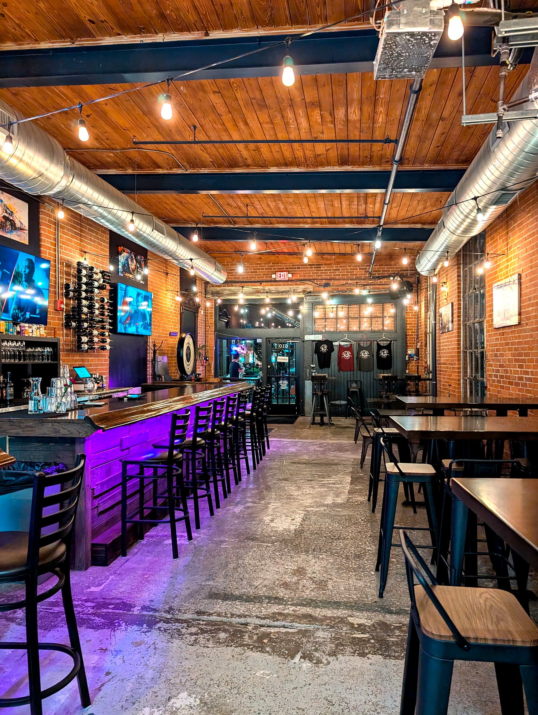 Full bar interior at Vin Master Charlotte NC