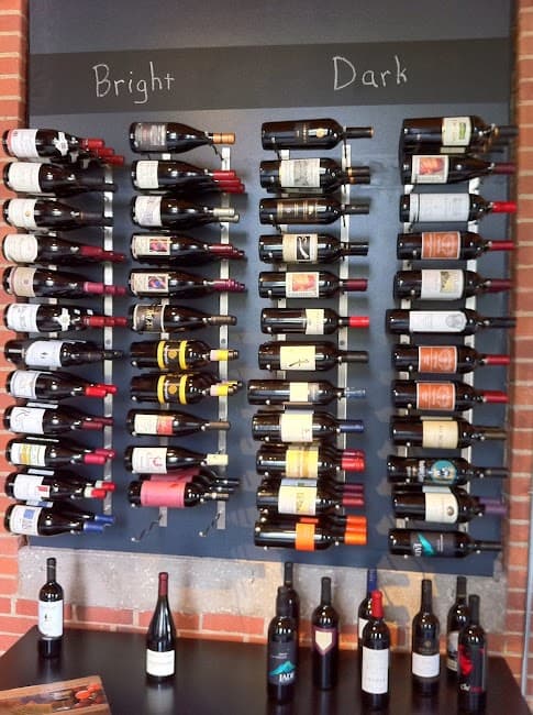 Bright and Dark wine selection at Vin Master Charlotte